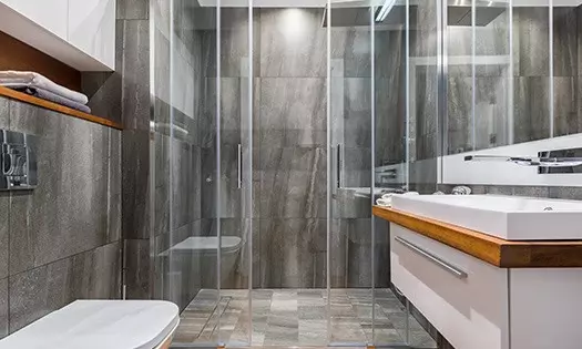 view of a new bathroom renovation